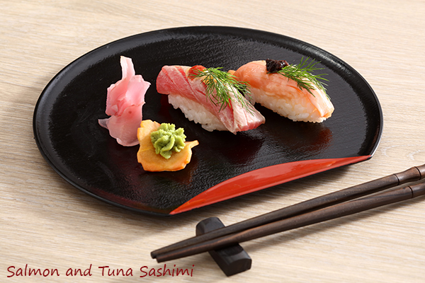 Salmon and Tuna Sashimi